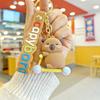 Car Ornament Cartoon Capybara Keychain Micro Landscape Desktop Ornament Keychain Pendant Doll  Gift