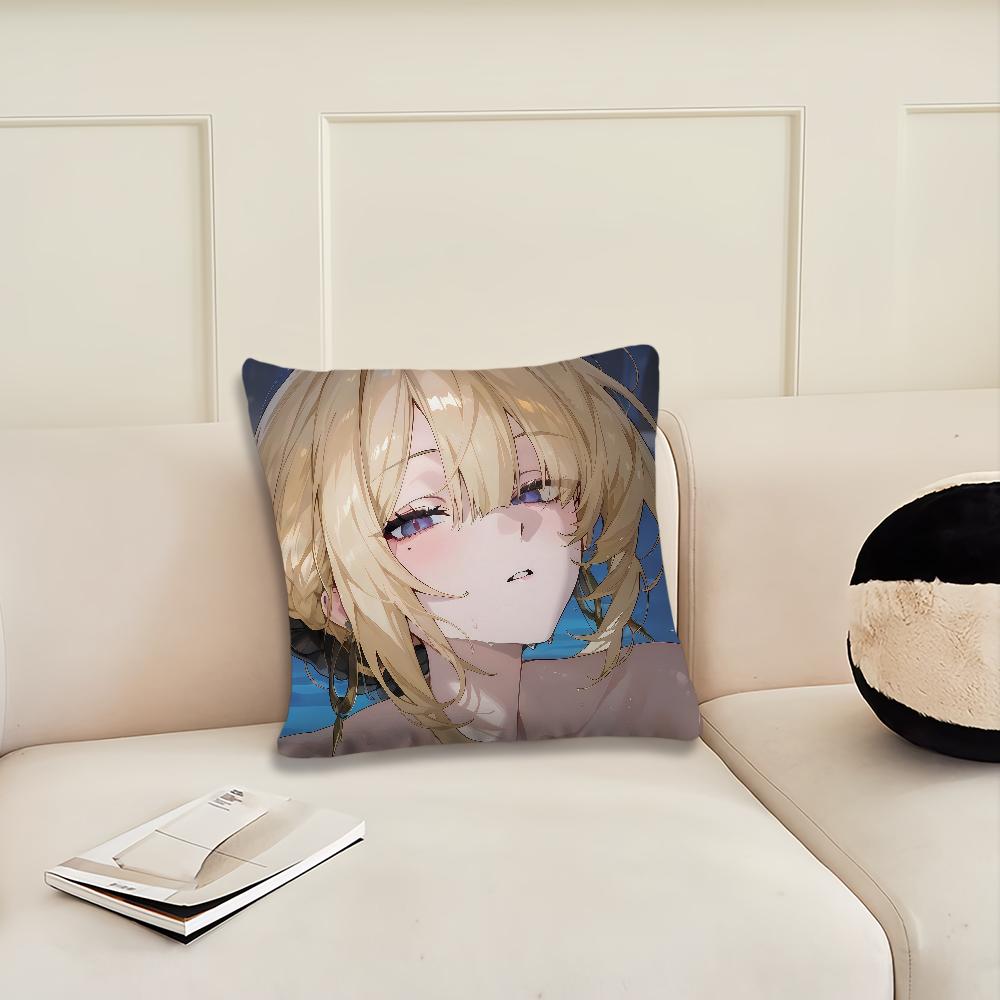 Game Zenless Zone Zero Evelyn Chevalier Cushion Cover Pillow Cover Decoration Room Home Sofa Living Office Car Nordic Simplicity