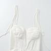 Fashion Style 2024 Summer New Women's Clothing All-Match White Corset Strap Tops 8155920