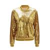 Jachetă de primăvară și toamnă cu paiete scurte temperament pentru femei