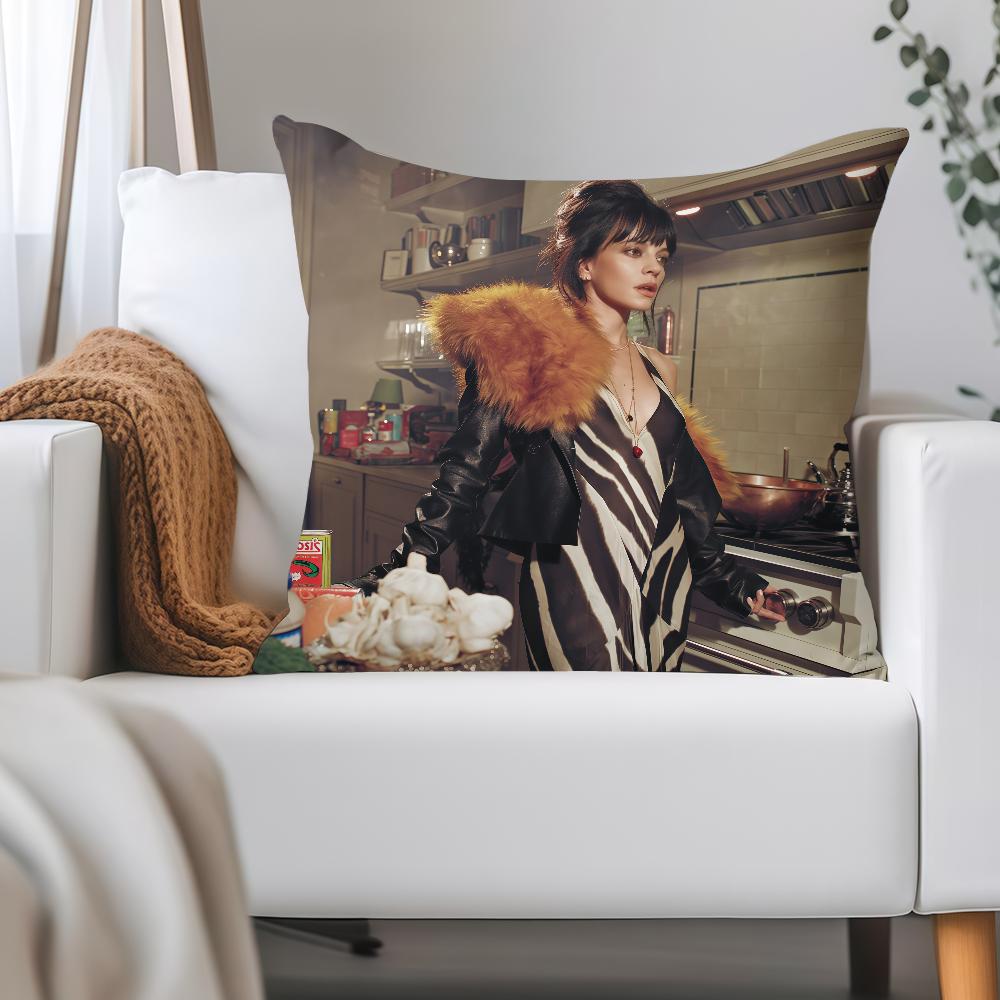 Singer Lily Allen West End Girl Pillow Case Applicable Space For Guest Rooms Interiors Cars Office House Decoration