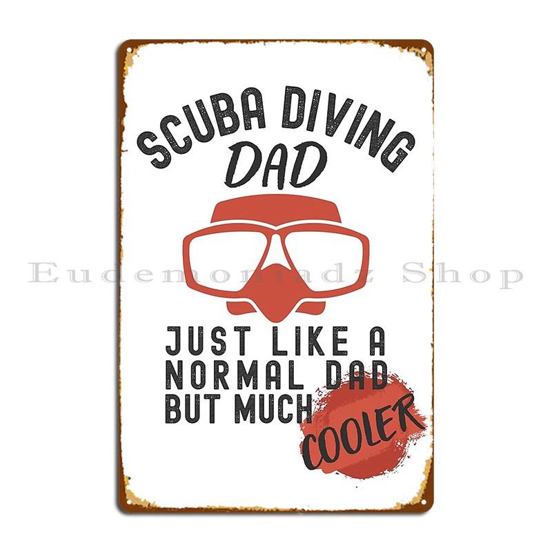 

Крутой Папа Дайвер Металлическая Табличка Настенная Табличка Барный Дизайн Бар Пещера Пользовательская Жестяная Табличка Постер 20x30cm（7.8x11.8inch）