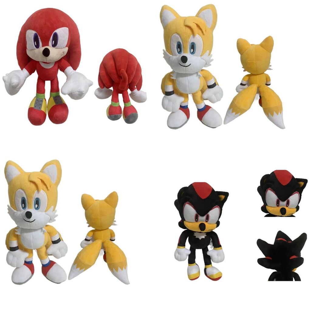 Cute 30cm Sonic Tails Plush Shadow The Hedgehog Knuckles Toy Super Sonic Soft Plush For Comfortable Snuggles