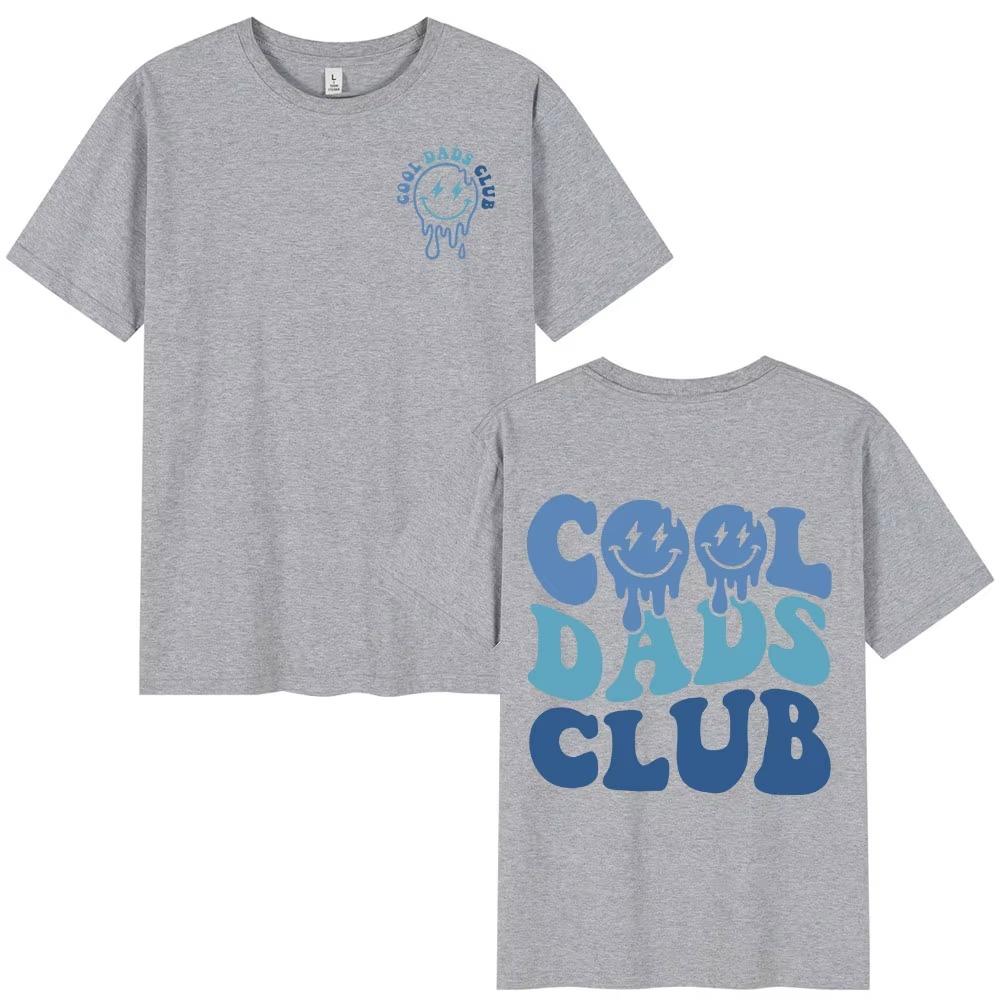 Cool Dad Club T-shirt Men Clothing Dads Birthday Short Sleeve T-shirts Grandfather Husband Fathers  T-shirt Top Streetwear