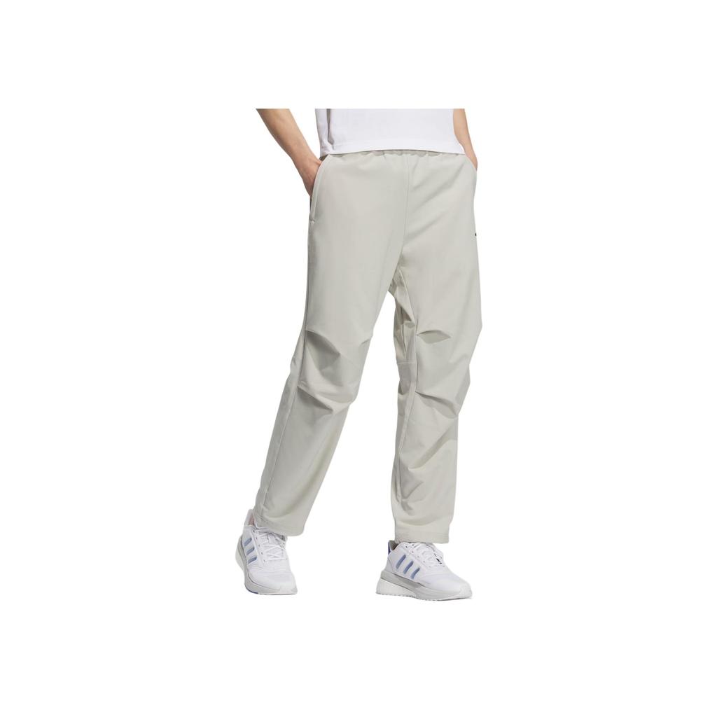 Adidas Climacool Parachute Moisture Wicking Quick Dry Cool Sun Protection Knitted Sports Pants Men Pants Light-Sesame-Gray KC3093
