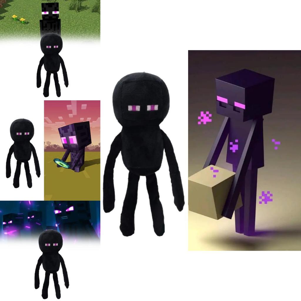 Minecraft Enderman Plush Toy With Pp Cotton Filling For Collectors And Kids