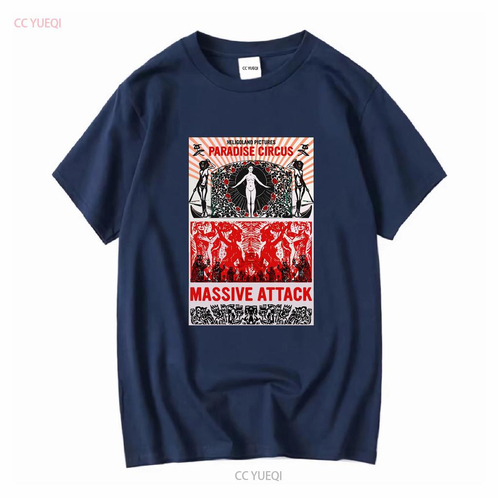 Massive Attack Paradise Circus T-Shirt Volle Größen S 5XL vintage Gewaschen Bequem Streetwear Top Für Den Alltag Atmungsaktiv