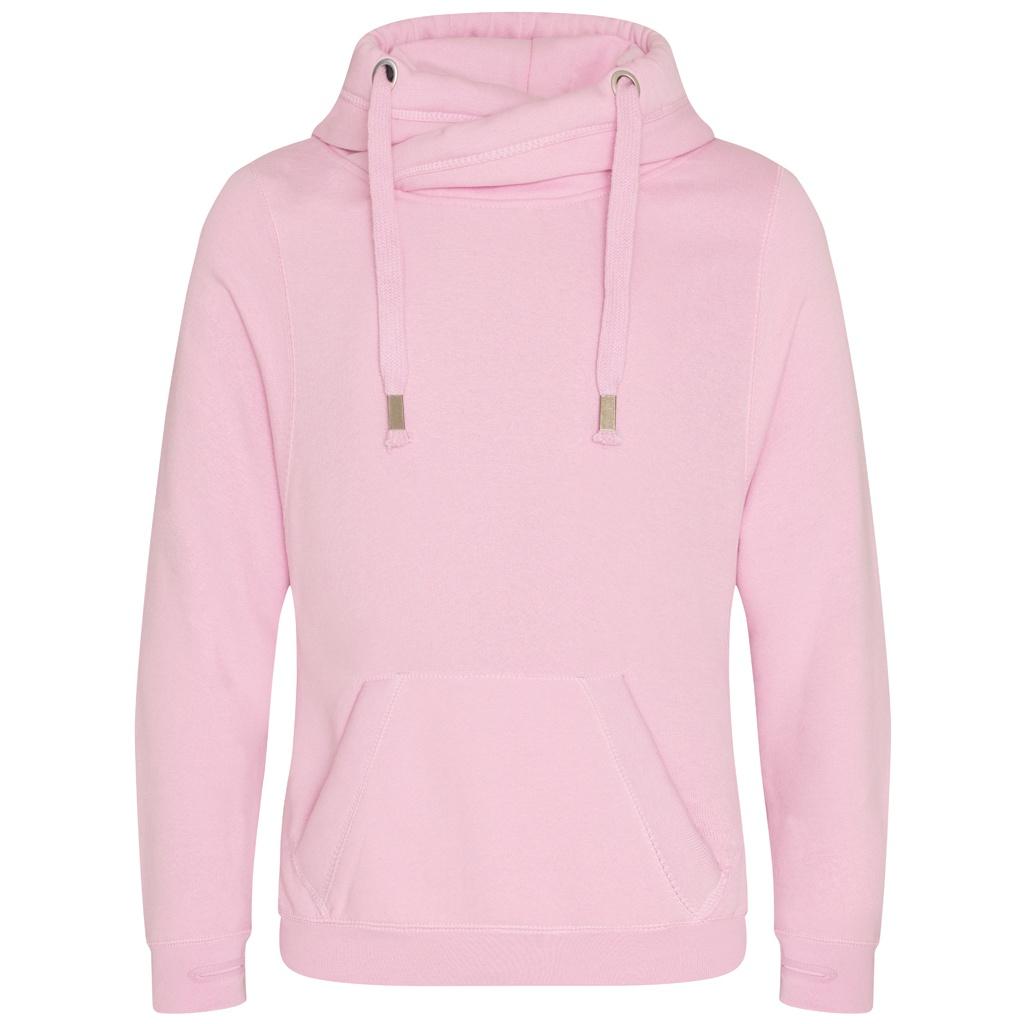 Awdis Unisex mikina s kapucí pro dospělé s překříženým výstřihem
