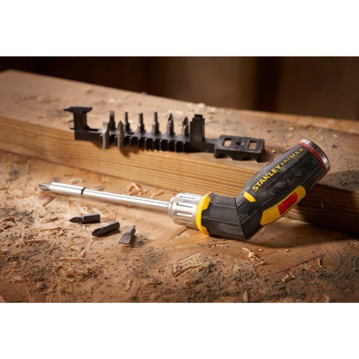 STANLEY FatMax Tournevis Avec Jeu De Mèches 12 Pièces