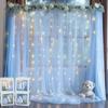 Width 160CM Wedding Tulle Arch White Pink Backdrop Fabric Arch Draping Fabric  Wedding