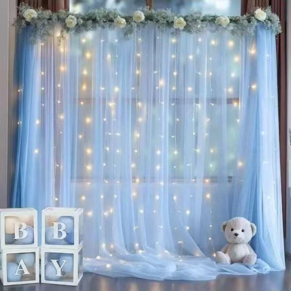 Width 160CM Wedding Tulle Arch White Pink Backdrop Fabric Arch Draping Fabric  Wedding