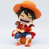 13.5 CM Peripheral Series  Luffy Solon Sanji Qversion Sitting Posture Childrens Model Figurine Toy Gift Collectibles