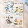 Journal GO 20pcs Nini's Travel Plans Cute Stickers for Collage Junk Journal Scrapbooking Decoration Statioeny Decals