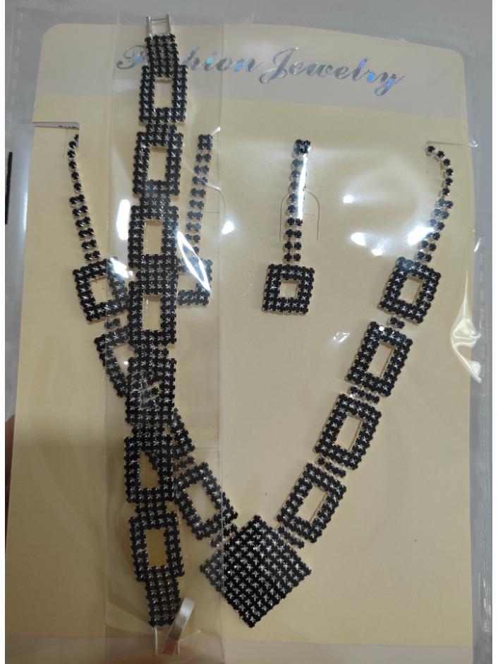 

Свадебный комплект украшений со стразами: Ожерелье, серьги и браслет для вечерних свадебных вечеринок