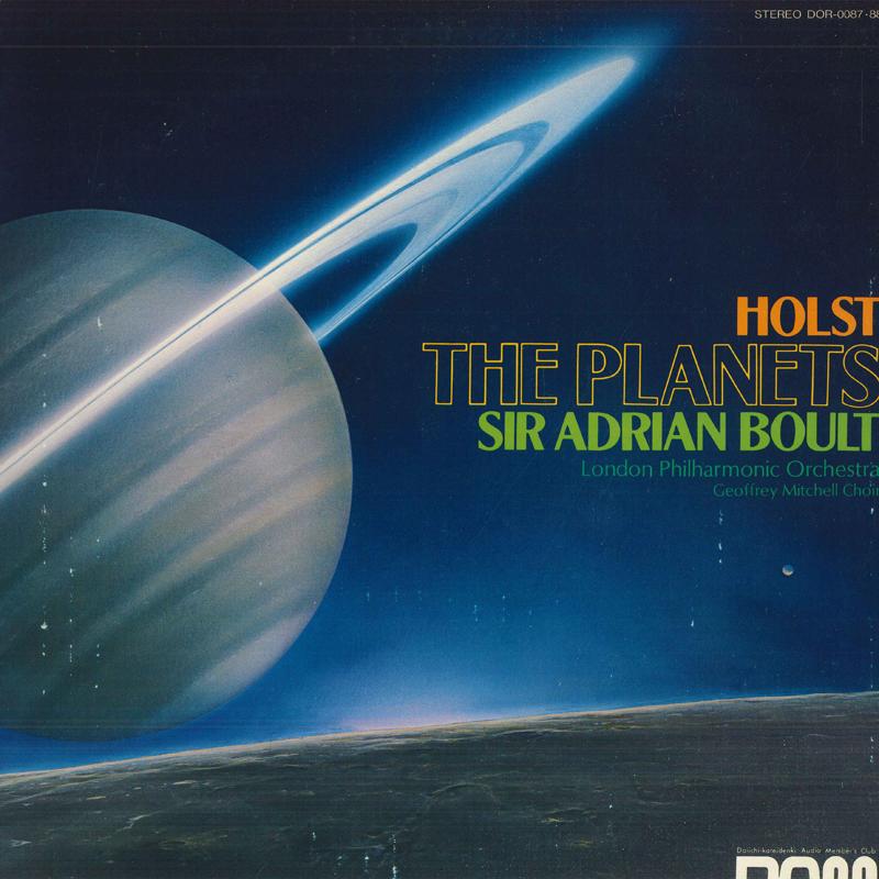 

LP Record ADRIAN BOULT, LONDON PHILHARMONIC O - Holst Planets DOR008788 ANGEL Japan Obi Classical Used