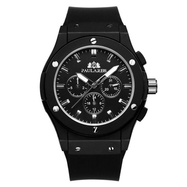 PAULAREIS Herren Automatik Selbstaufzug Mechanisch Freizeit Sport Genf Uhr Mode Armbanduhr HB01