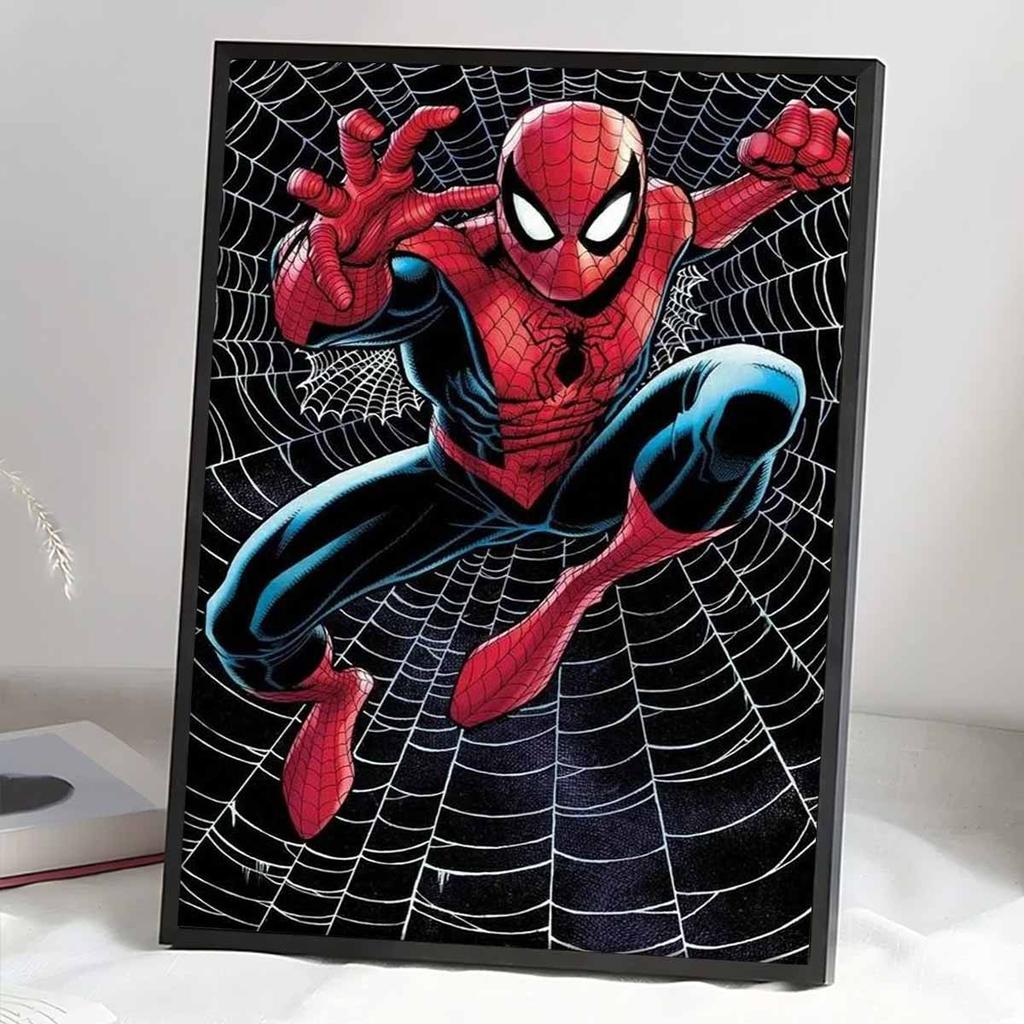 Full Round Diamond Painting "Spider-man" Art Rhinestone Picture Mosaic DIY 5D Cross Stitch Embroidery Home Decoration