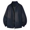 Mens Stand Collar Flight Jacket Winter Loose Fit Short Casual Cotton Blend Outerwear