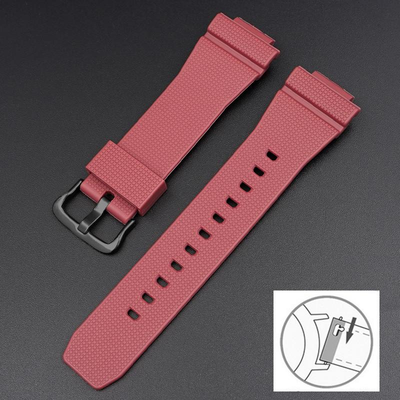 Eik Gummireim For Casio G-Shock GA-2100 GM-2100 Hurtigutløser TPU Resin Herre Sport Dykkerklokkereim Armbånd Tilbehør 16mm