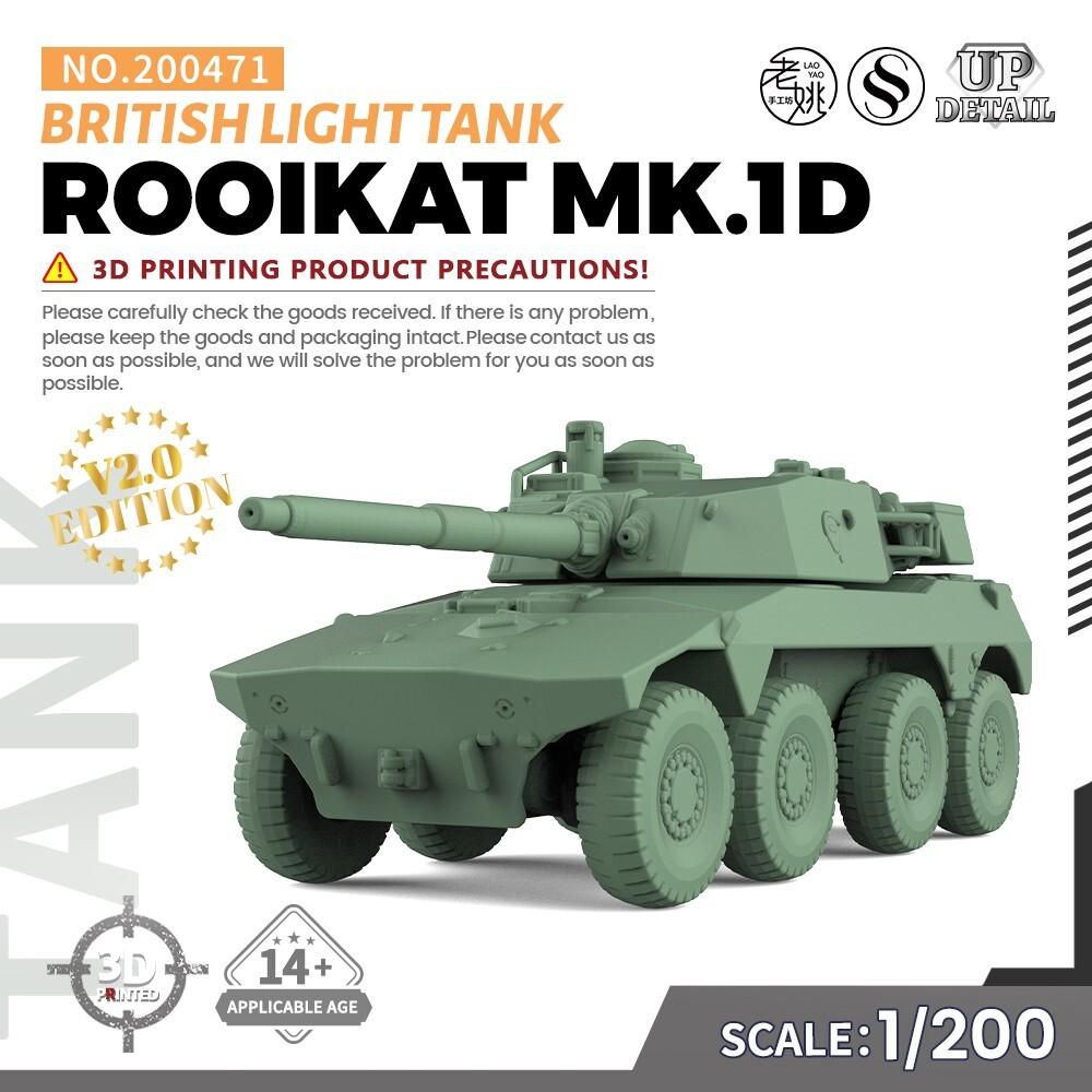 

SSMODEL 1/200 Набор военной модели Британский легкий танк ROOIKAT MK.1D