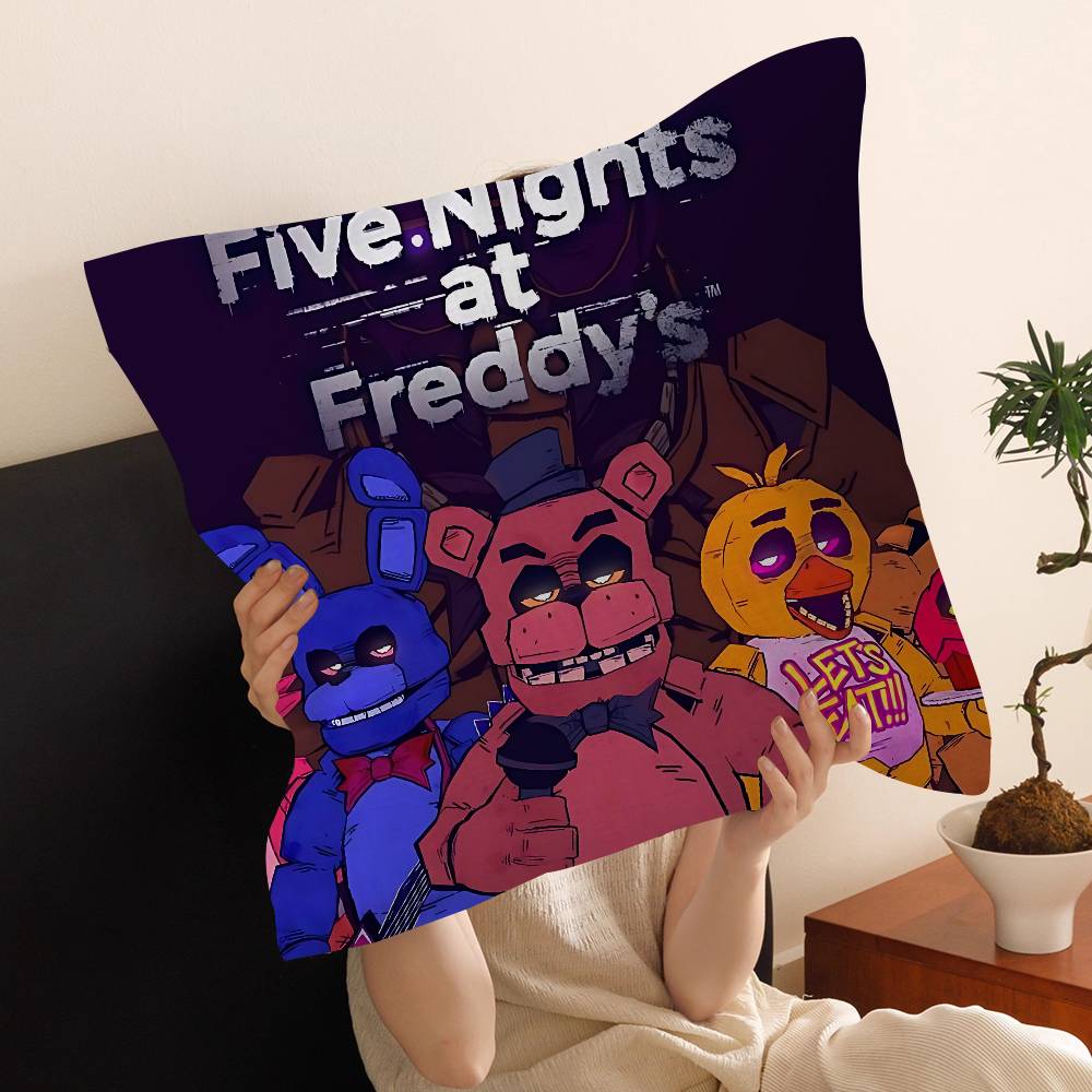 F-Fnaf Five-Nights-At-Freddys Personalized Pillow Cover Kids Bedroom Wild Party Decor Pillowcase Kid Birthday Shower Gift