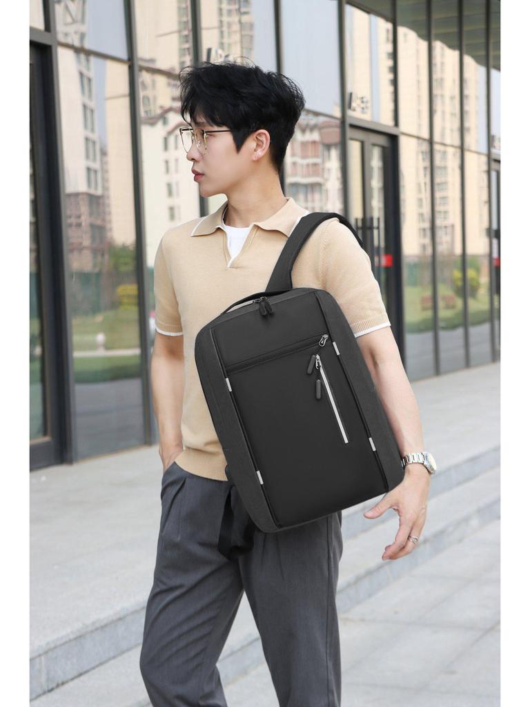 Multifunctional Student Schoolbag: Men's Large-Capacity Lightweight Backpack Set with Computer Compartment