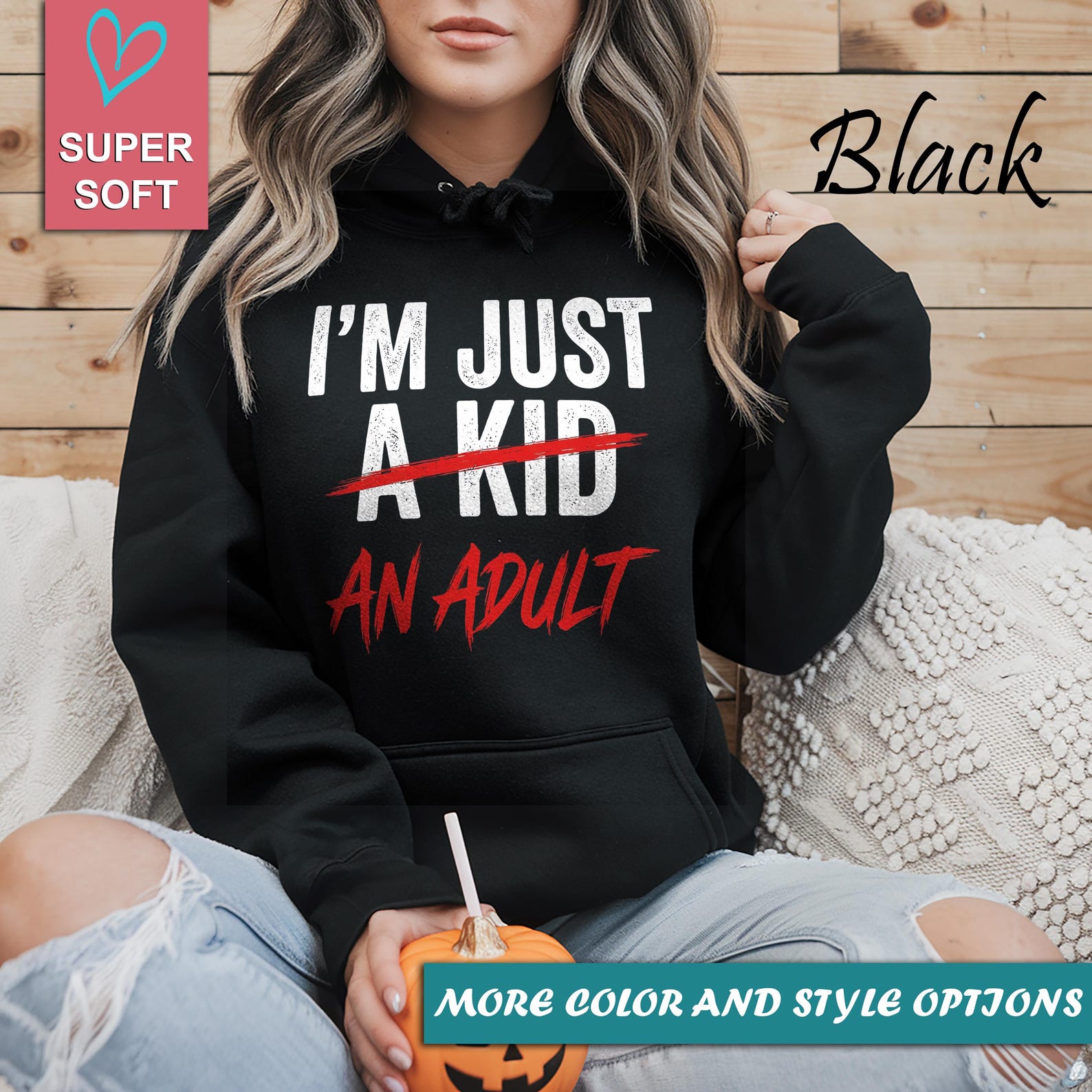 I’m Just A Kid An Adult Tee, Sarcastic Humor T-Shirt, Funny Adult Meme Shirt, Casual Graphic Shirt, Gift for Friend S