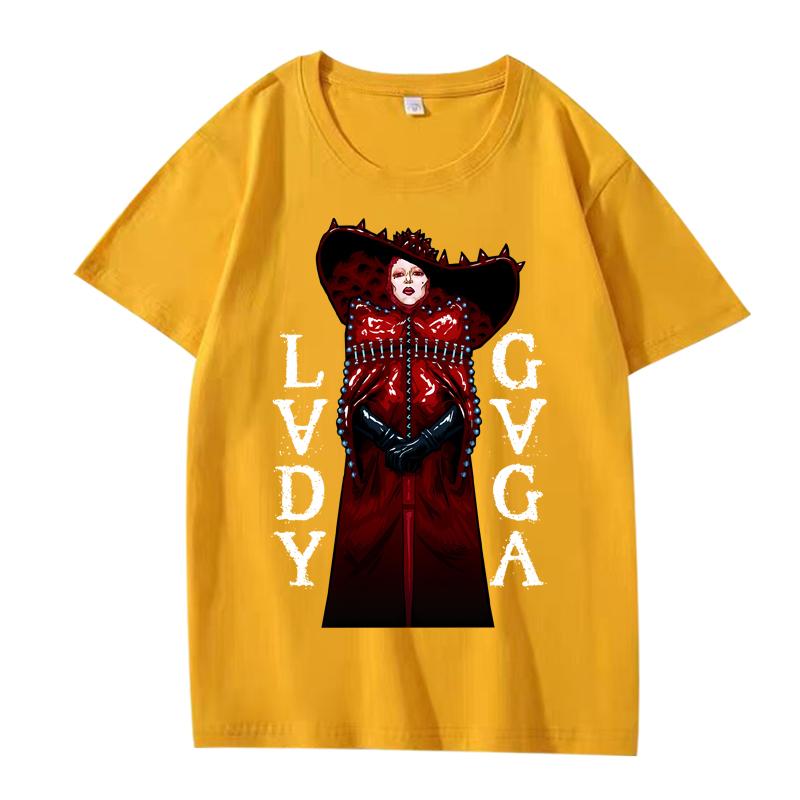Abracadabra Lady Gaga Classic T Shirt men women Oversized 100% Cotton Hot sale short sleeve Summer print Unisex plus size tops