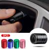 Car Valve Caps Wheel Tires Air Tyre Stem Protect Cover For Toyota GR Gazoo Racing Toyota Yaris Hilux Corolla Prius Accessories