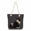 Cartoon cat print thick rope single-shoulder beach bag 7233