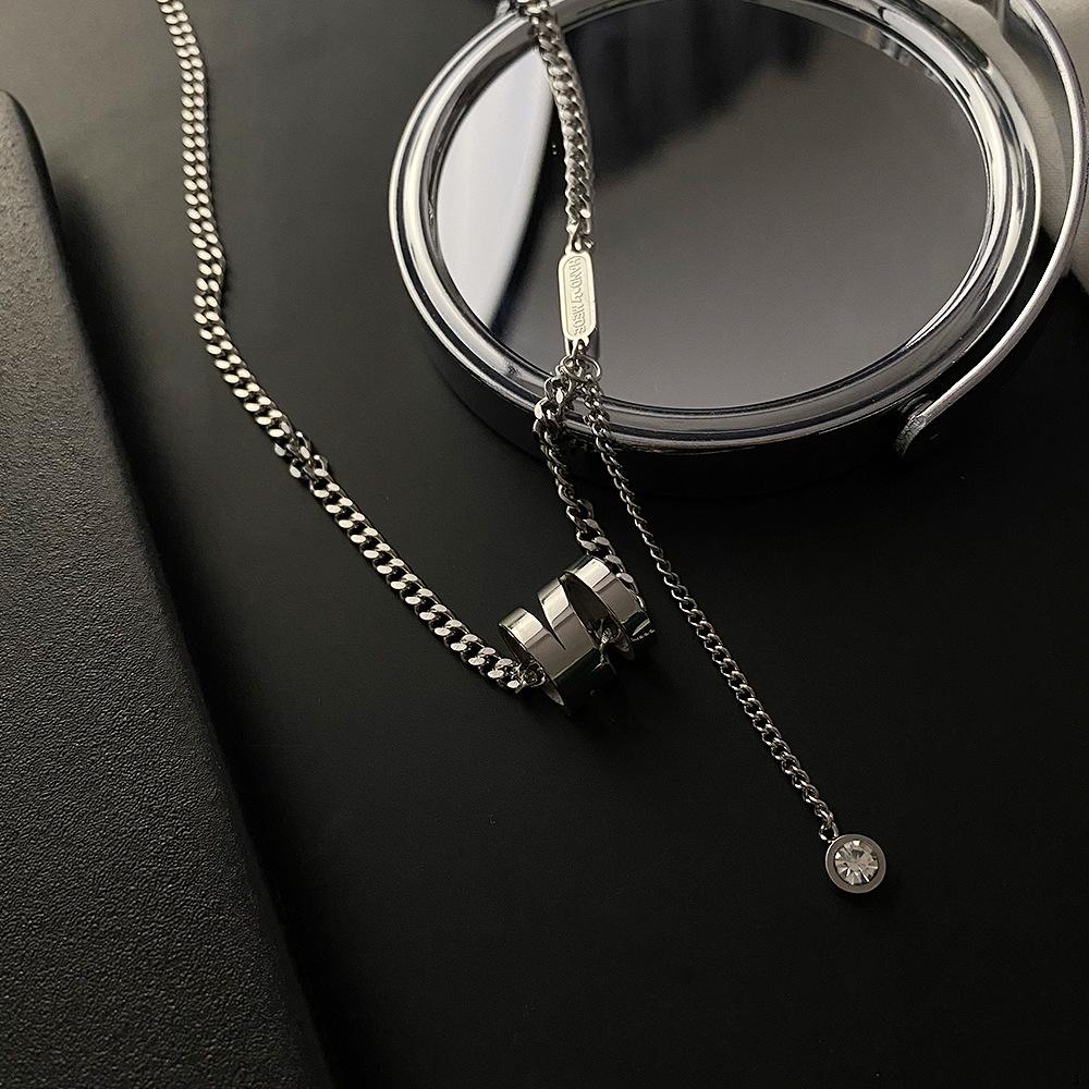 

Весна 2022 Женское ожерелье из титановой стали для тонкой талии – Не выцветающий металл, цепочка-чокер для толстовки