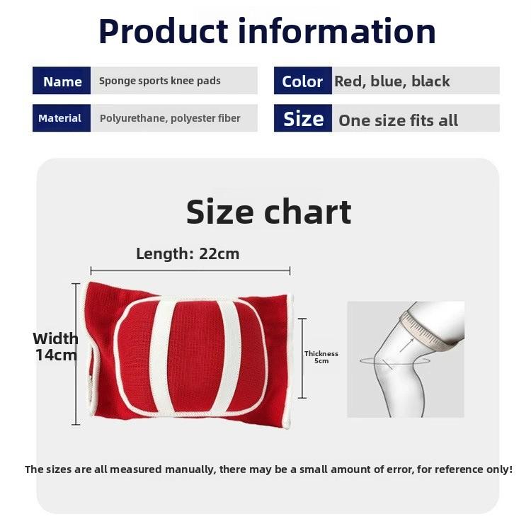 Atmungsaktive hochdichte verdickte Schwamm-Knieschoner Balance-Car Rollschuhlaufen Tanzen Knien Gelenkschutz Sport-Schutzausrüstung