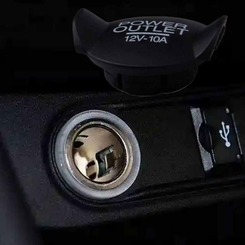 2Pcs Dustproof Plug Caps 12V Power Socket Plug Cover Caps Auto Interior Accessories Car Lighter Outlet Cover