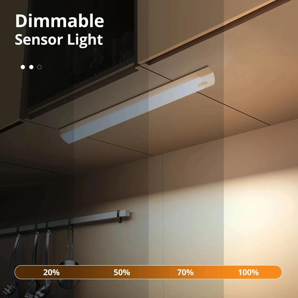 Bewegung Schreibtischlampe Sensorleuchten Licht Kabellos Bücherlampen LED USB Raumdeko Nachttisch Wiederaufladbar Nacht Schränke Kleiderschränke