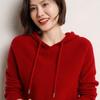 Women's 100% Wool Hooded Sweater for Fall/Winter - New Arrival Thick Knit Cashmere Base Layer