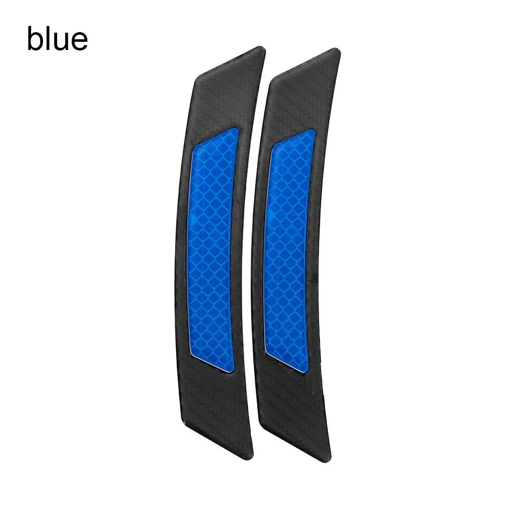 2 Pezzi Protezione Fibra di Carbonio Bordo Sopracciglio Ruota Auto Adesivo Guardia Riflettente Hot accessori per veicoli adesivo riflettente