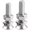 304 Stainless Steel Flat Head Hex Socket Cap Screw & Nut Set (M5, M6, M8)