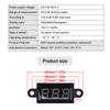 DC 3.0V-30.0V Digital Car Voltmeter Automotive Voltage Meter Waterproof 12V 24V Motorcycle Vehicle LED Display Voltage Tester