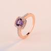 Zhenrong European American Fashion Engagement Rings for Women - Eight Hearts Eight Arrows Cubic Zirconia Jewelry.