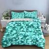 Geometric Pattern Home Decor Set Bedding Set with 1 Duvet Cover 2 Pillowcases Single Double King Queen, Gift