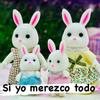 Forest Family Reindeer Rabbit Panda Animal Simulation Dollhouse Furniture Toy Set House Accessories Christmas Gifts