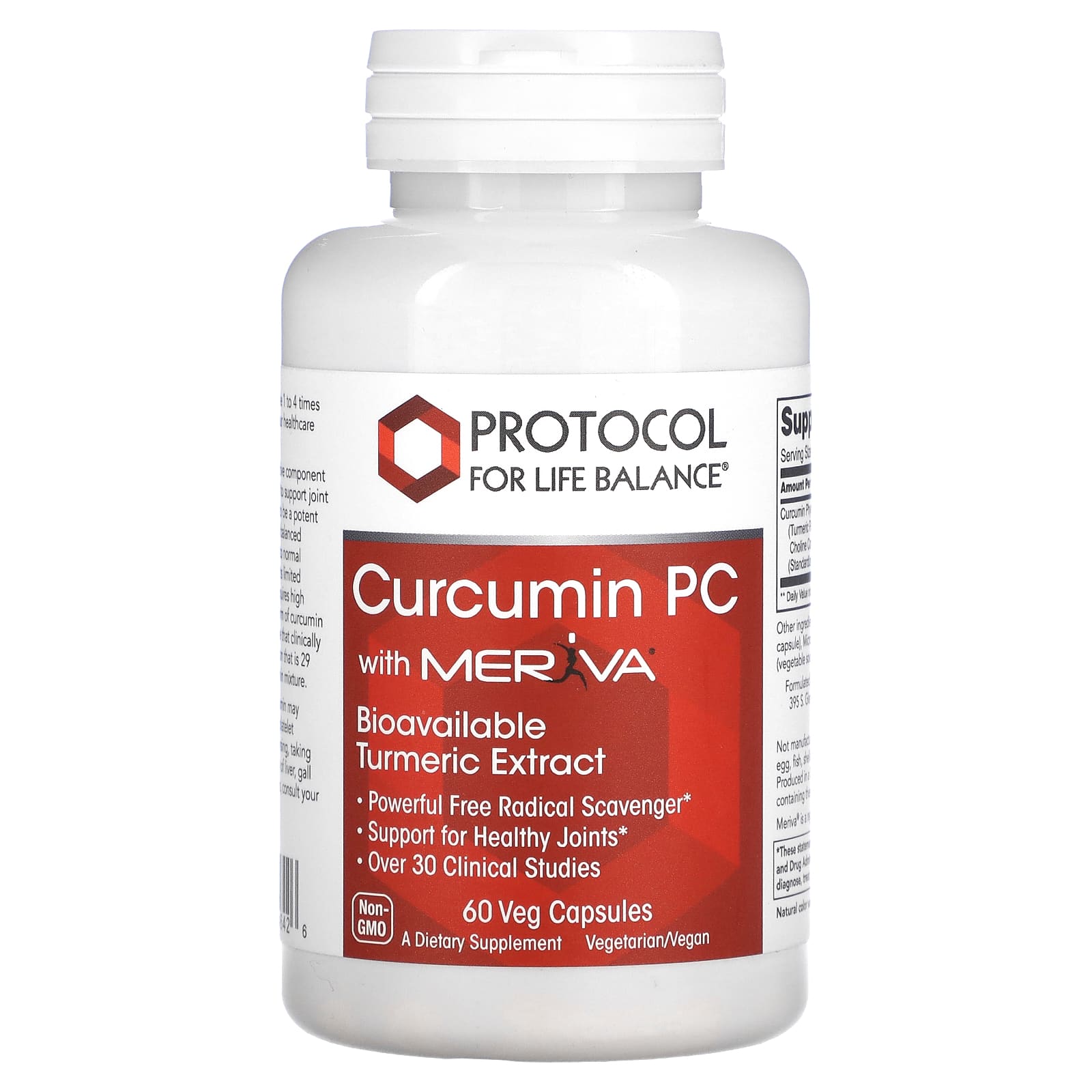 

Protocol for Life Balance, Curcumin PC with Meriva, 60 Veggie Capsules