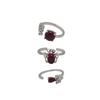 Ruby Insect Combination Ring Female Cold Wind Niche Design Advanced Sense Personality Open Ring