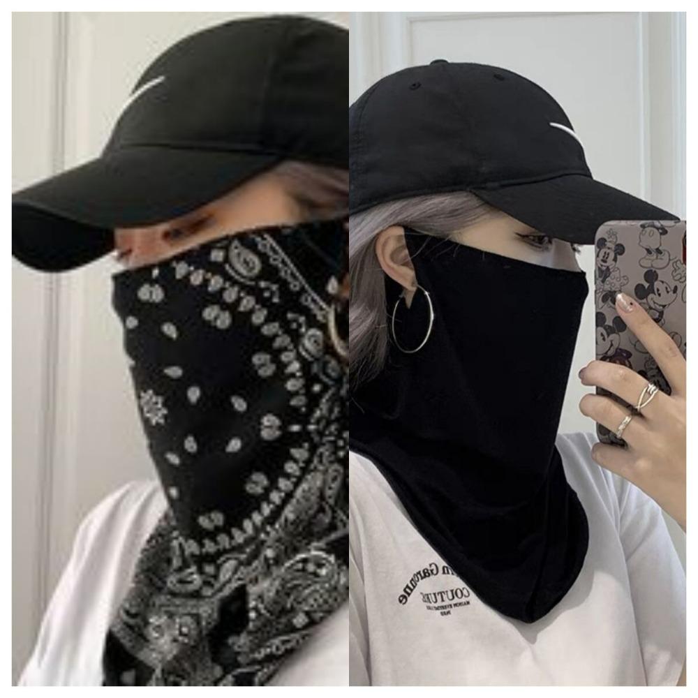Sunscreen Mask, Men's and Women's Ice Silk Hanging Ears, Neck Protection, Scarf, Summer Sunshade
