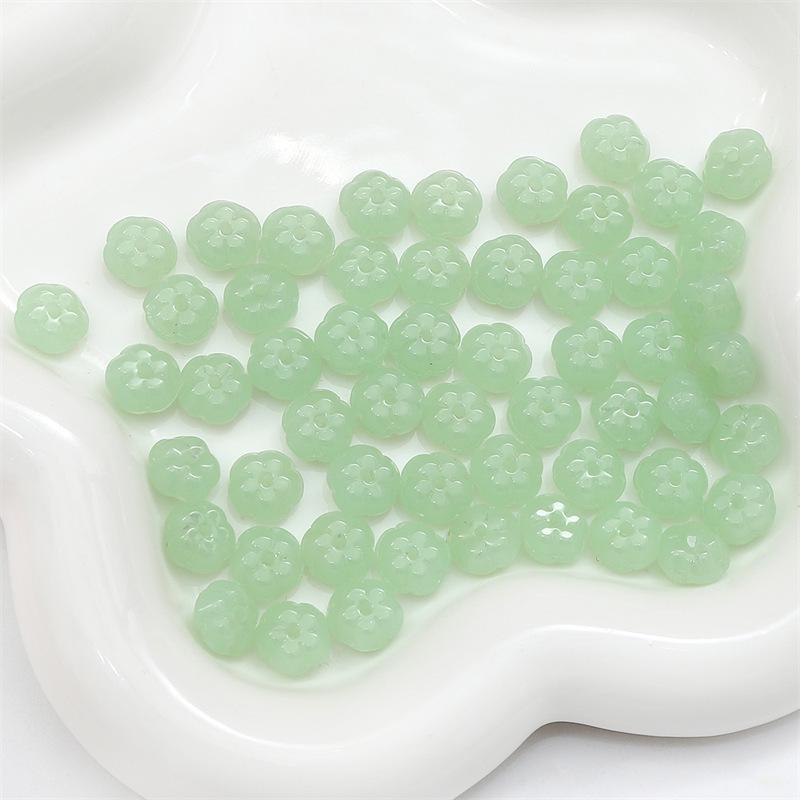 

Набор для ожерелья/браслета из стеклянных бусин под нефрит и медных монет с биркой Фу 10 pieces per package