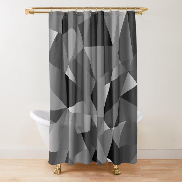 Gradient White And Black Minimal Shower Curtain Polyester Waterproof Modern Bathroom Curtains Machine Wash Bath Hooks