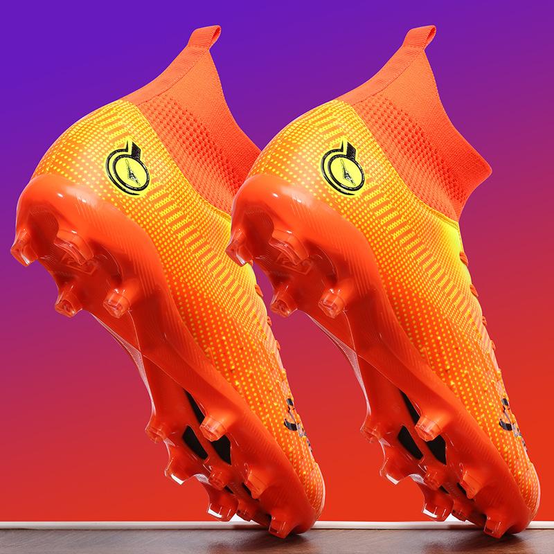 

2025 new youth football shoes high-top football training shoes students long nails broken nails competition middle and old children 46