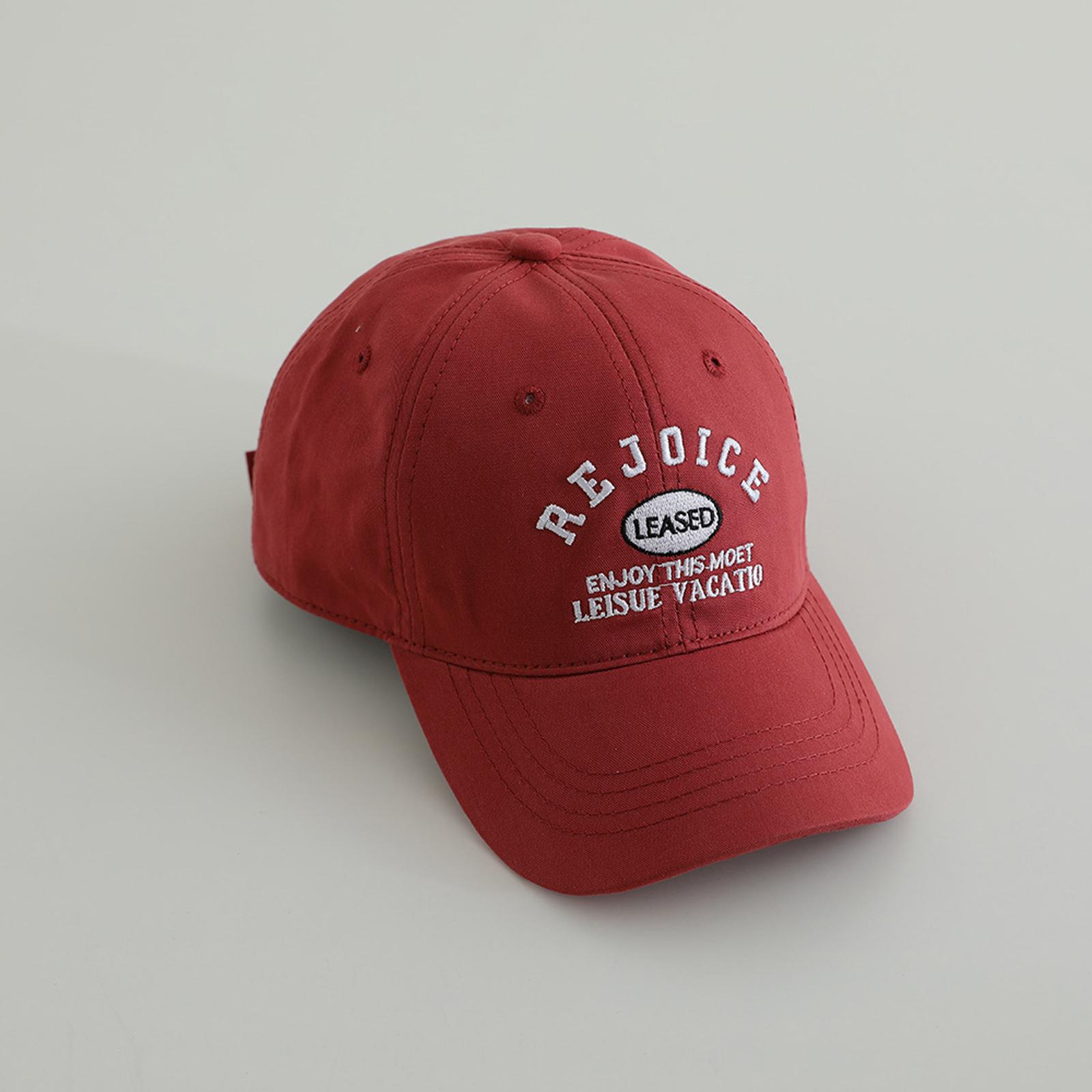 2026 Unisex Children s Vintage Cotton Baseball Cap, Washed Baseball Cap Fashion Sun Hat Peaked Cap One Size красный