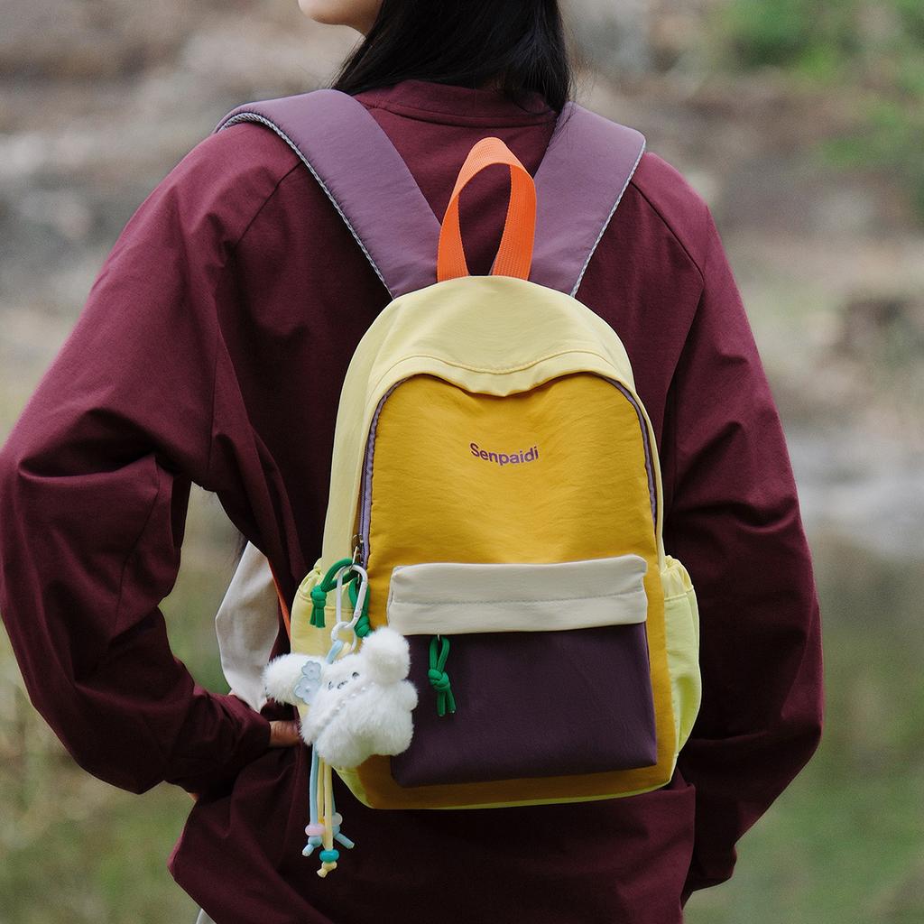 Schoolbag Niche Japanese Outdoor Light Backpack Female High School Student College Student Versatile School Bag Leisure Hiking Backpack