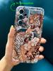 Plum Blossom Vicious Tiger Print Clear Case for Samsung Galaxy S26 S25 S24 S23 S22 S21 S20FE Plus Ultra A15 A35 A55 A05 5G Cover